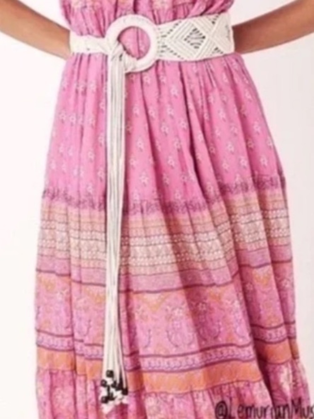 Spell Lady Palm Macrame Belt